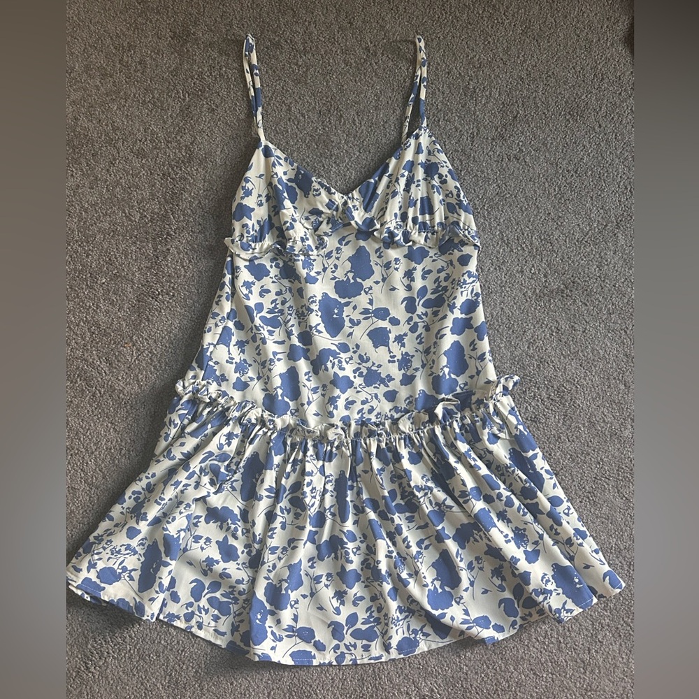 blue mini dress